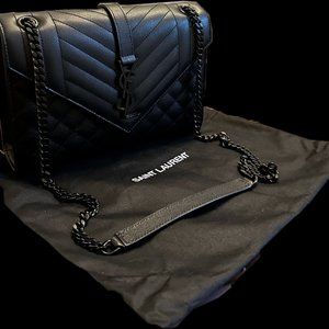 Medium YSL Envelope Chain Shoulder Bag